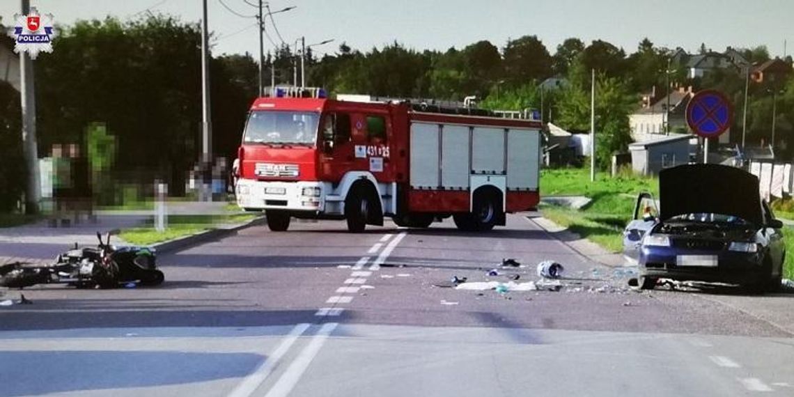 TRAGICZNY WYPADEK MOTOCYKLISTY*