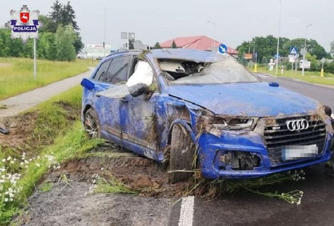 WSIADŁ ZA KIEROWNICĘ MAJĄC PONAD 3 PROMILE. JAZDĘ ZAKOŃCZYŁ DACHOWANIEM*