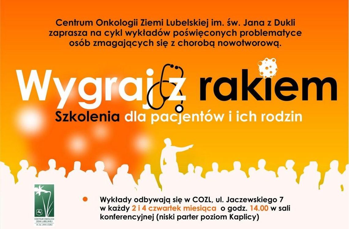 "Wygraj z rakiem" - szkolenia dla pacjentów i ich rodzin