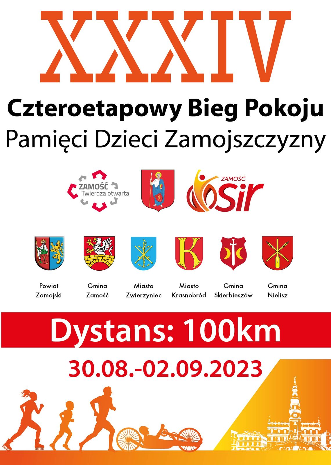 XXXIV Czteroetapowy Bieg Pokoju Pamięci Dzieci Zamojszczyzny 2023