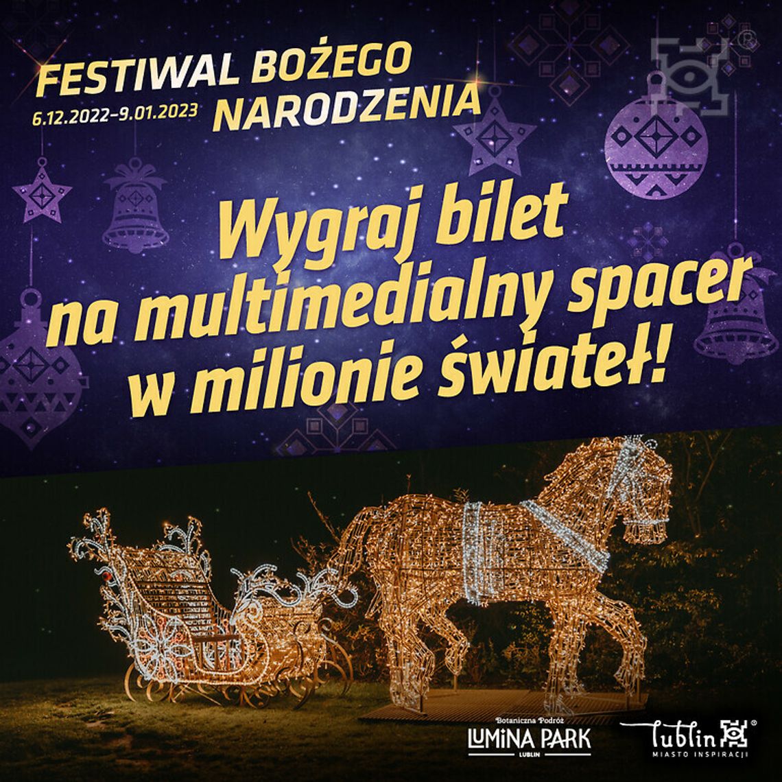 Zapraszamy do udziału w konkursie „Multimedialny Spacer w Parku Miliona Świateł”