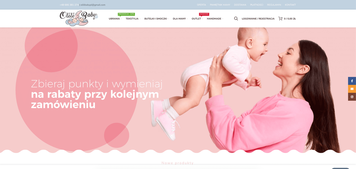 OliliBaby.pl - wszystko dla dziecka i mamy